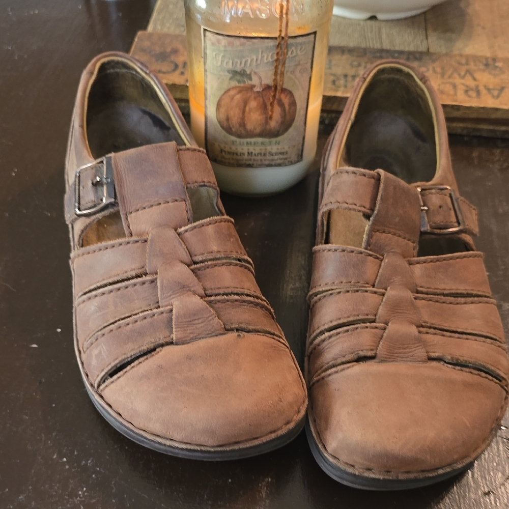 Birkenstock Brown Leather Sandals